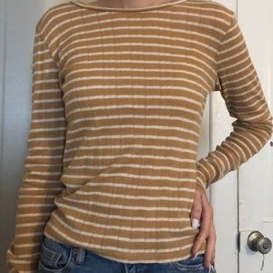 american eagle size small striped long sleeve